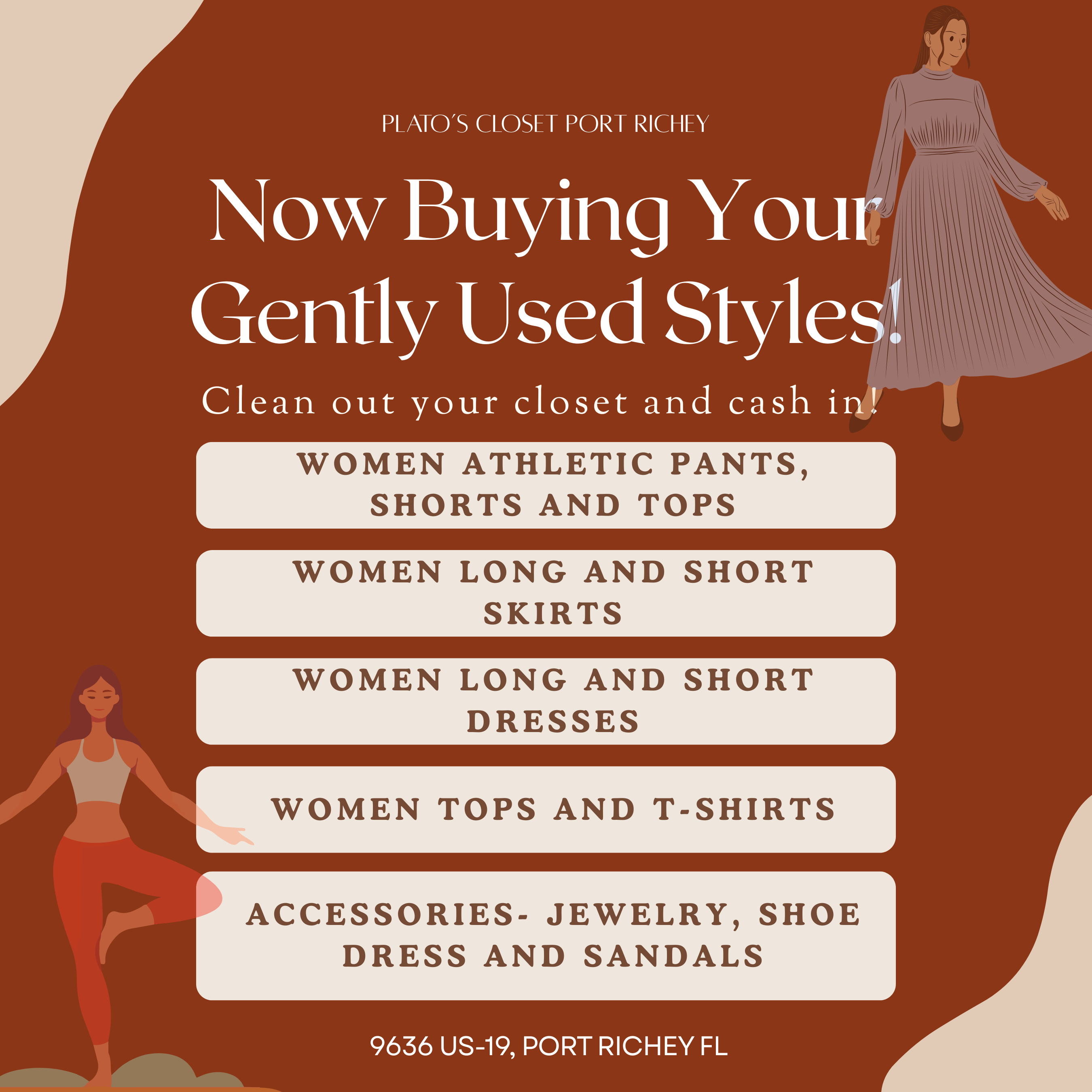 Now Buying Gently Used Women’s Styles!!